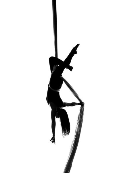 Силуэты воздушных гимнастов