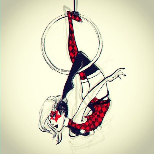 Цирковая гимнастка арт