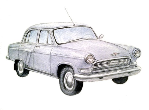 Рисунок Волга ГАЗ 21