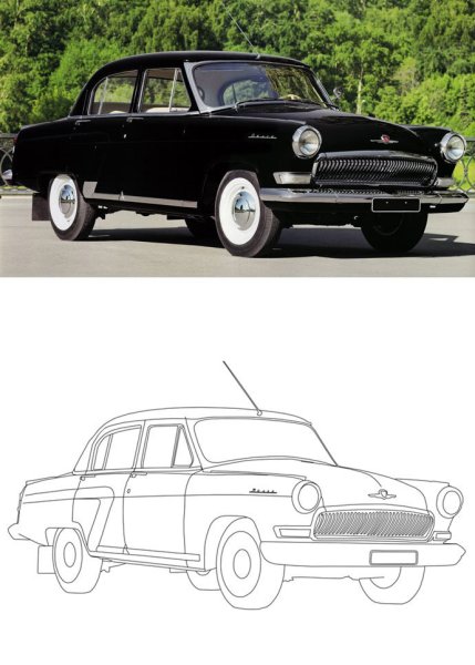 ГАЗ - м21 Волга разукрашка