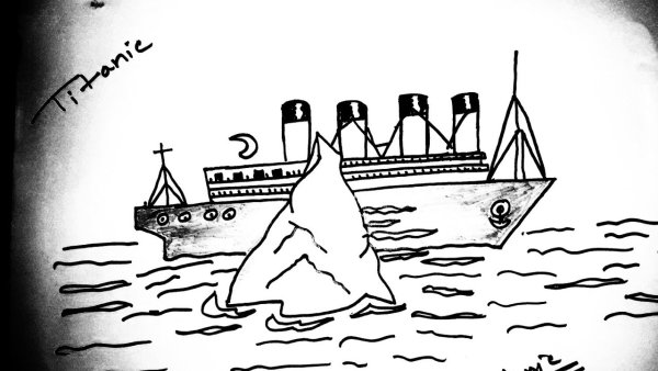 Титаник раскраска для детей