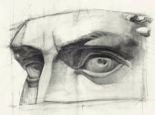 Глаз Давида Академический рисунок