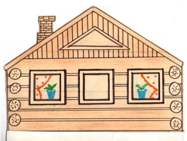 Домик с тремя окошками
