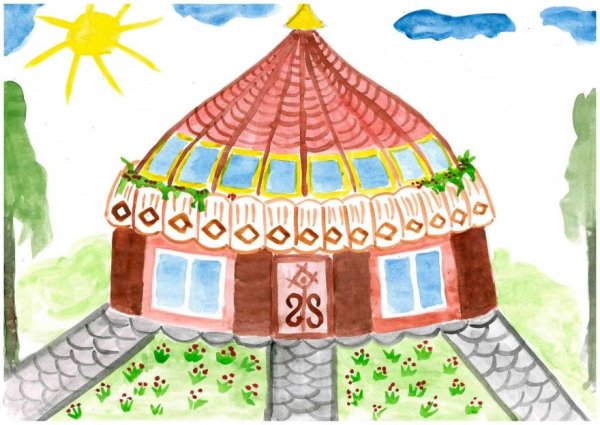 Татарский дом рисунок