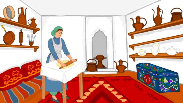 Интерьер жилища крымских татар