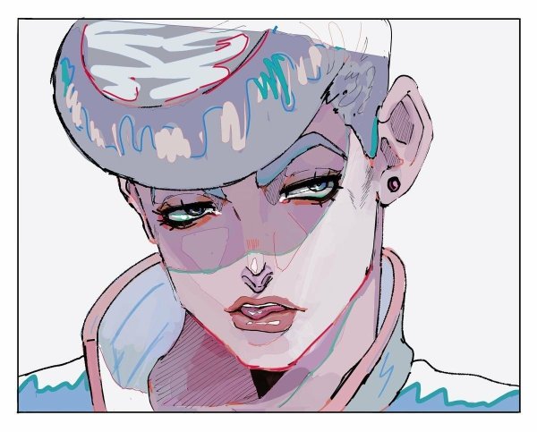 Джоске Хигашиката черно белый