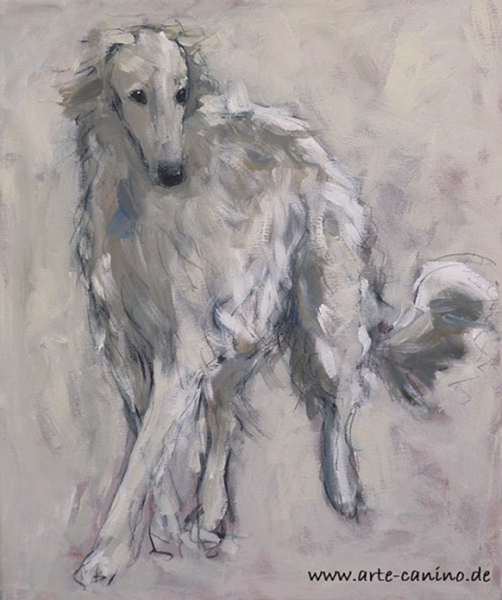 Валентин Серов борзая царской охоты