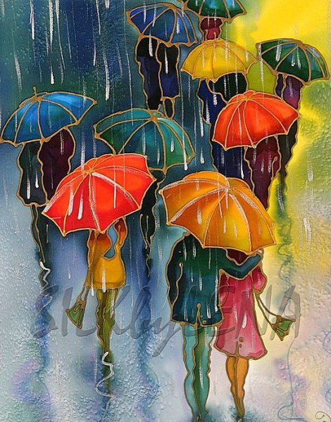 Зонтики в живописи