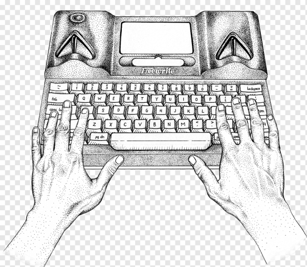 Печатная машинка эскиз