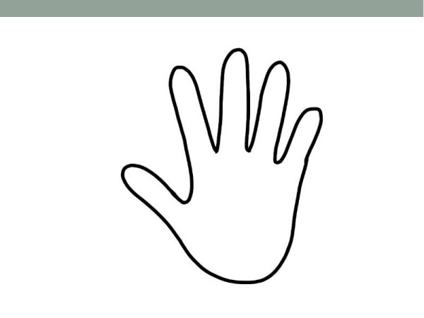 Трафарет ладошки