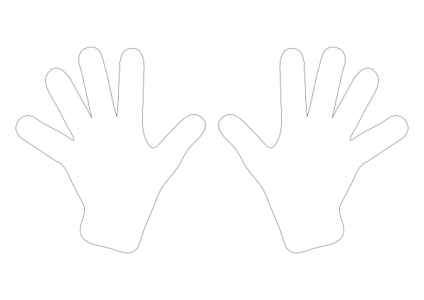 Ладошка шаблон