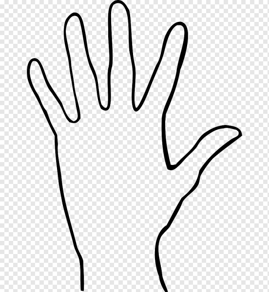 Ладошка раскраска