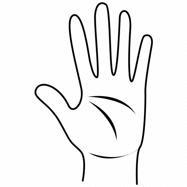 Рука раскраска