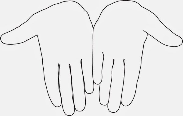 Трафарет ладони