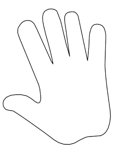 Трафарет ладони