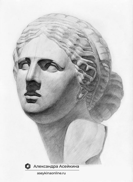 Гипсовая голова Дорифора МАРХИ