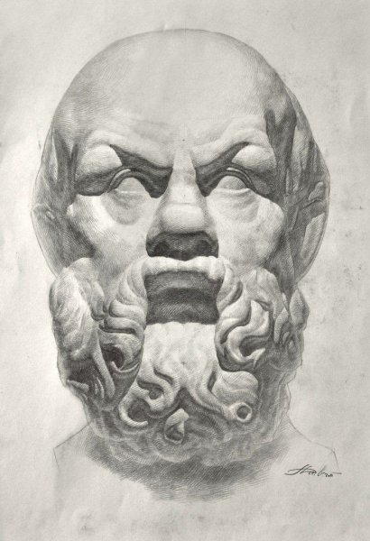 Гипсовая голова МАРХИ