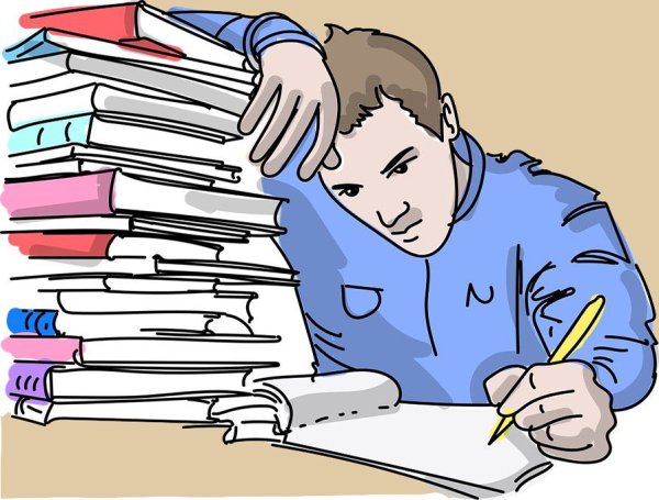 Студент нарисованный