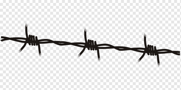 Нарисованная колючая проволока