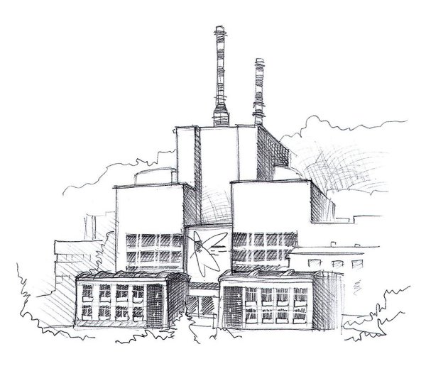 Чернобыльская атомная электростанция раскраска