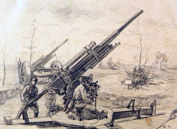 Зенитная батарея Великая Отечественная война