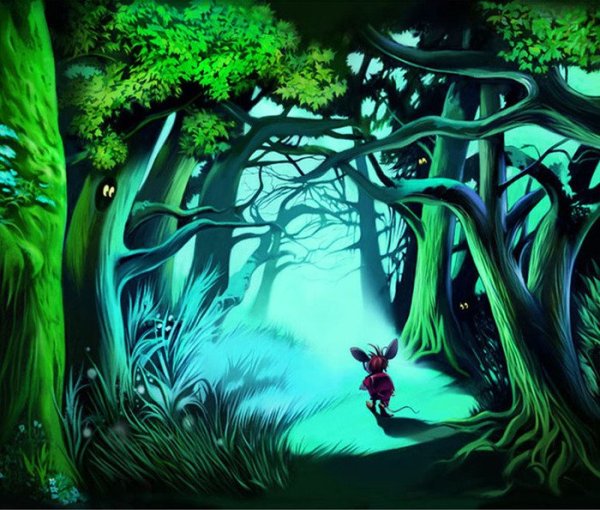 Дремучий лес сказочный