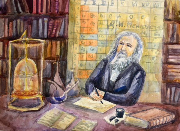 Менделеев Дмитрий Иванович шарж