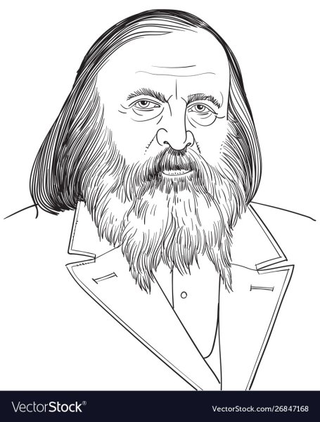 Менделеев Дмитрий Иванович рисунок