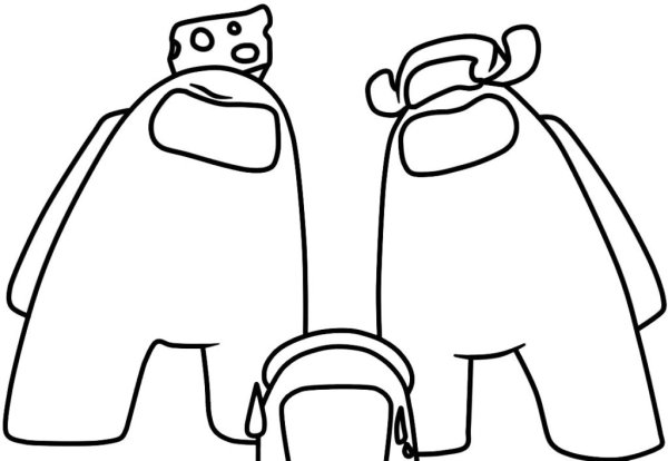 Раскраска амонг АС из игры