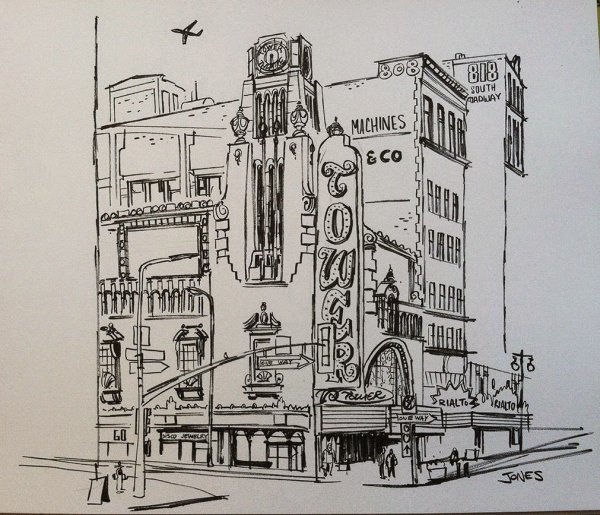 Наброски архитектуры маркером