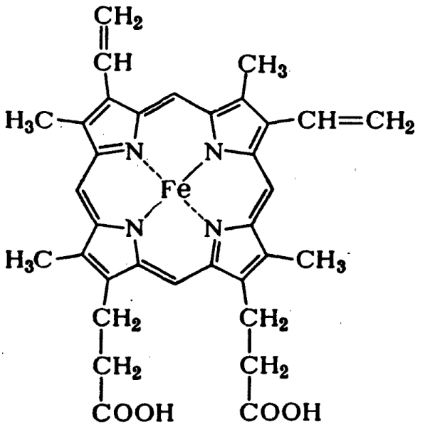 Формула гемоглобина в химии структурная