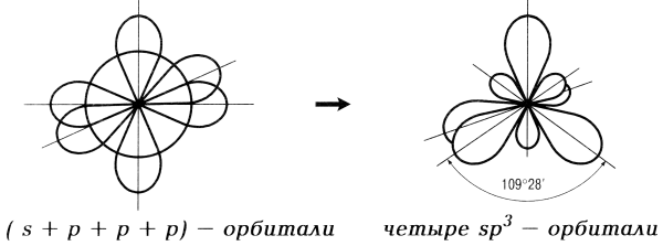 Sp3 гибридные орбитали