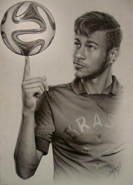 Рисунок футболиста Neymar