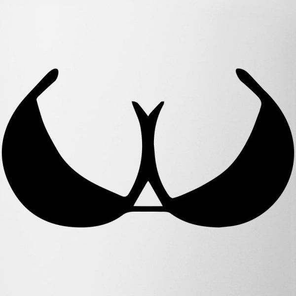 Трафарет женской груди