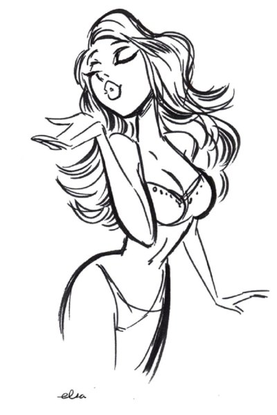 Рисование женской груди