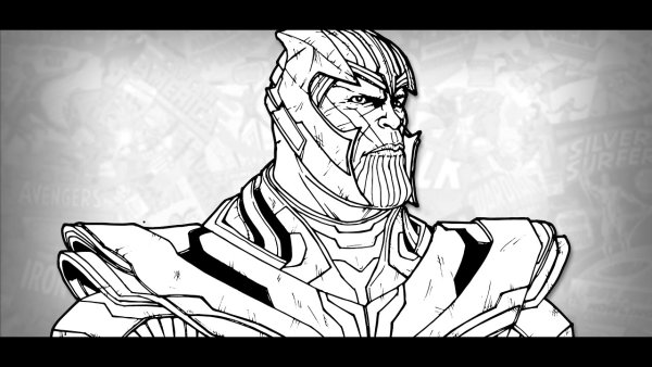 Танос для срисовки