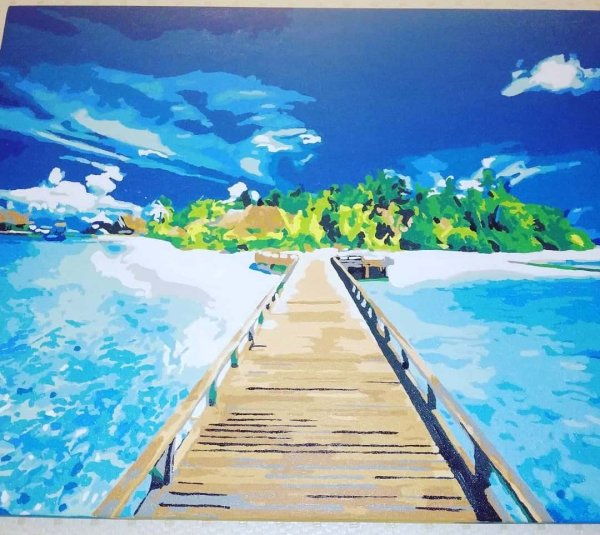 Мальдивы пейзаж картина