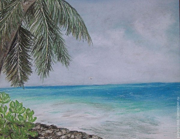 Картина море Мальдивы