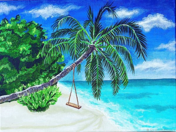 Мальдивы рисунок