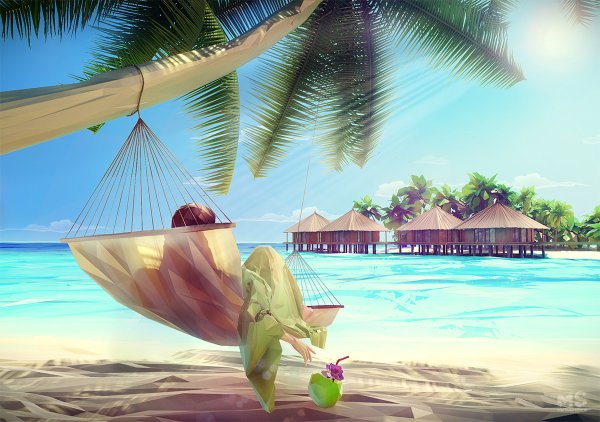 Мальдивы арт