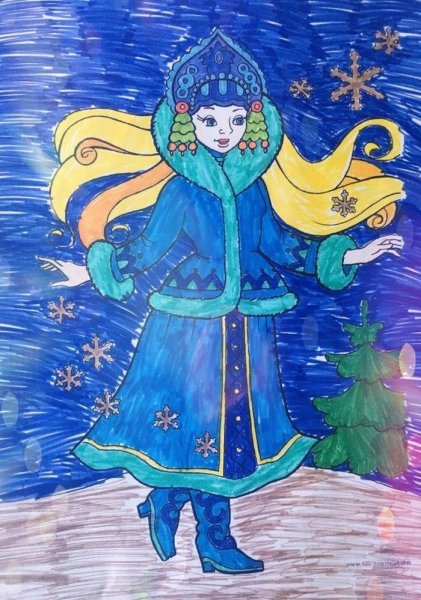 Снегурочка рисунок