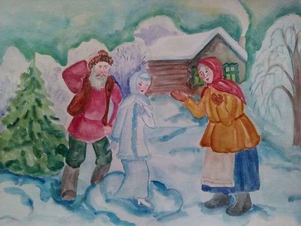 Рисование по сказке Снегурочка