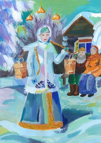 Иллюстрация к сказке Снегурочка