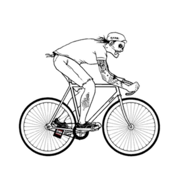 Позы для рисования на велосипеде