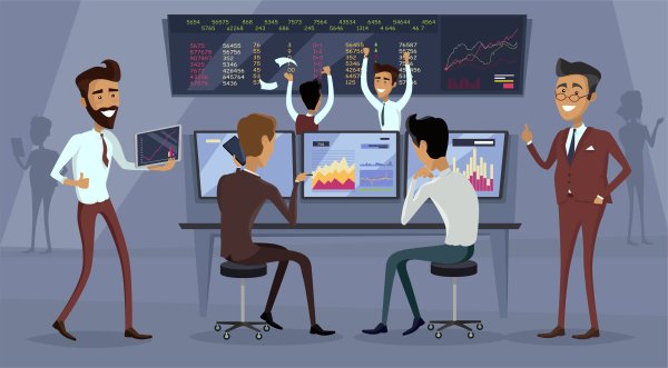 Фондовый рынок иллюстрация