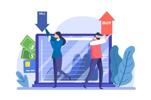 Биржа вектор