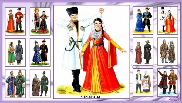 Национальный костюм адыгейцев раскраска