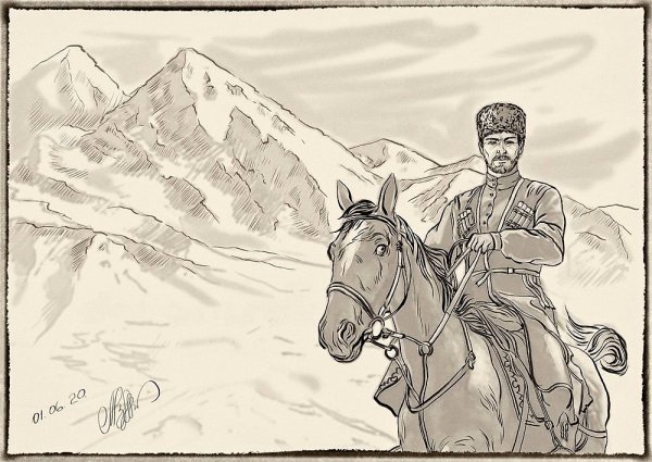 Мусульманин карандашом