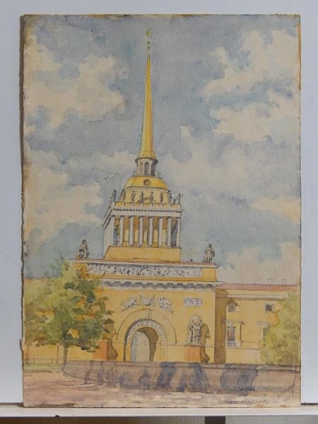 Санкт-Петербург Адмиралтейство акварель