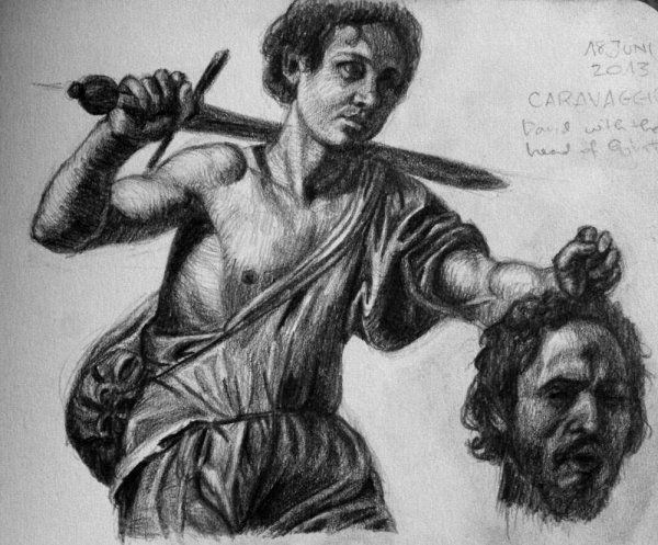 Давид и Голиаф Караваджо